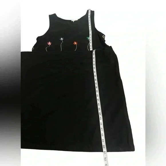 Talbots Black Floral Embroidered Sleeveless Maxi Dress Jumper Women’s size 14 - Picture 9 of 11